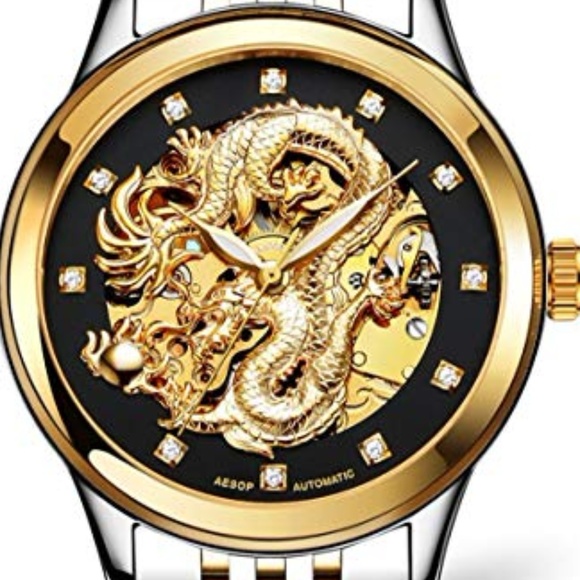 Latest 3d Dragon Gold Skeleton Watch - Picture 6 of 7